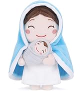 FunisFun Jesus Plush Virgin Mary Stuffed Animal Doll Ideal Gifts for Christian Church Religious P...