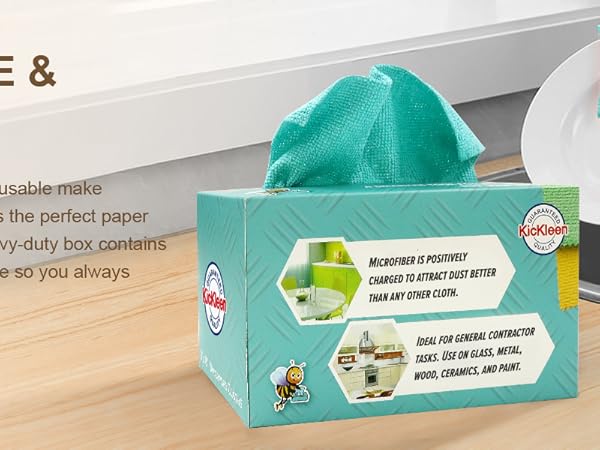 blue cleaning microfiber cloths