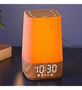 Sunrise Alarm Clock with Noise Machine: Digital Alarm Clock for Bedrooms, Nature Sounds for Gentl...