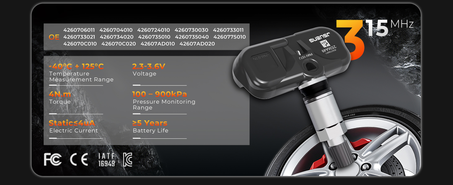 TIRE PRESSURE MONITORING SYSTEM SENOSR
