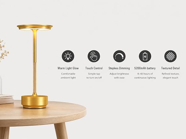 Golden Table Lamp: Product Overview