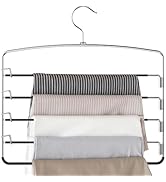 Supforce 3 Pack Pants Hangers, Space-Saving Hangers for Pants with Multi-Tier Design, Trouser Han...