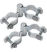 VIVIDA 1-5/8" Chain Link Gate Hinge Kit, Include Female & Male Gate Hinges, Chain Link Fence Hard...