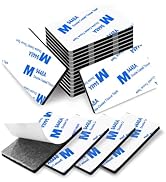 Moeey Double Sided Adhesive Pads,Heavy Duty Mounting Tape,48Pcs 3mm Thickness Pre-Cut Foam Tape,S...