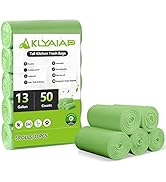 Aklyaiap 13 Gallon Trash Bags Green 50 Counts