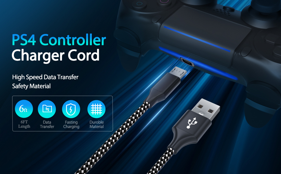 PS4 Charging Cable White