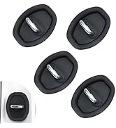 Qurbuns 4 PCS Car Door Latch Lock Cover, Silicone Door Latch Guard, Anti-Collision Car Door Prote...