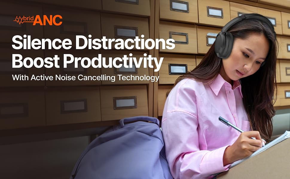 60H Playtime,Adaptive Active Noise Cancelling headphones,Hi-Res Audio,Hyper GO