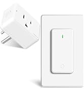 Remote Plug in On Off Switch,GreenCyle Outlet Plug with Remote, Wireless On/Off Light Switch Wall...