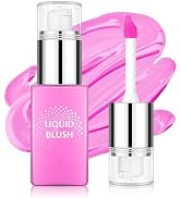 AWCCXMYM Liquid Blush for Cheeks Longwear High Pigment Blush Makeup Buildable Covers for Dewy & R...