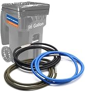 Trash Can Bands Set of 3, Fits 55, 65, 96 Gallon Trash Cans, Extra Large Rubber Bands for Big Gar...