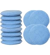 Simple Houseware Car Wash Sponge Wax Microfiber Applicator Pads, 12-Pack