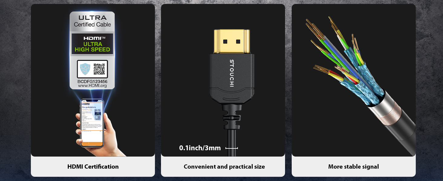 Ultra thin hdmi