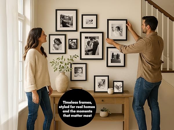 picture frames, gallery wall