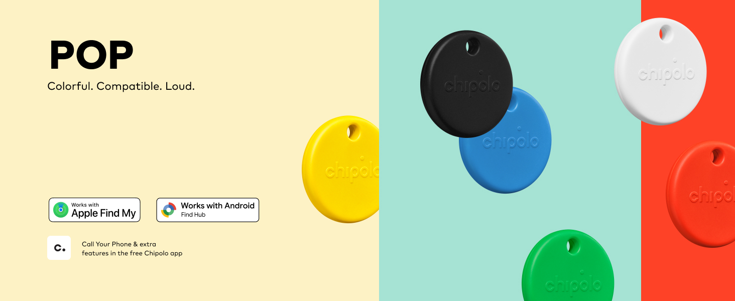 Text reads 'POP' at top right. Identical colorful abstract design featuring circular shapes in red, blue, and yellow against a mint green background with white elements.
