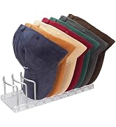 LTLUTU Stainless Steel 9-Cap Baseball Cap Holder Organizer, Metal Hat Rack Display Stand for Dres...