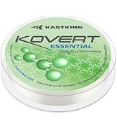 KastKing Kovert Essential 100% Fluorocarbon Fishing line, Leader Material, High Clarity, Sensitiv...