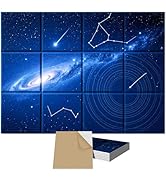 12 Pack Art Acoustic Panels, TEMGCUAM Self-Adhesive Sound Absorbing Wall Panels, 48"×36" Decorati...