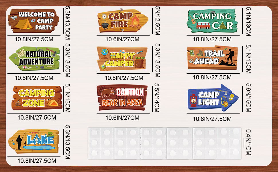welcome to camp sign