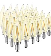 HMYYJT LED Candelabra Bulbs 25W Equivalent Dimmable E12 LED Bulb 2700K Soft Warm White,Candelabra...