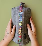 ZIPIT Lenny Pencil Case for Adults and Teens, Large Capacity Pouch, Sturdy Pen Organizer, Wide Op...