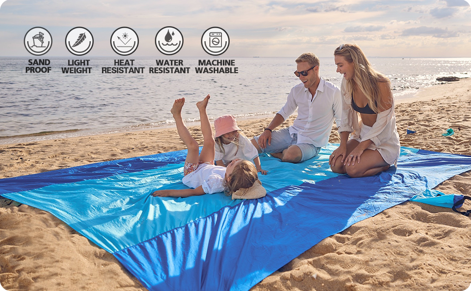 enjoy family life at the beach, kids are playing and parents can simply relax and enjoy.