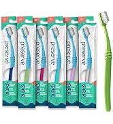 Preserve Eco Friendly Adult Toothbrushes, Made in The USA from Recycled Plastic, Lightweight Pack...