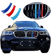 Exact Fit ///M-Colored Grille Insert Trims Compatible with F25 X3 2011-2017 or F26 X4 2014-2017 A...