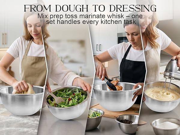 metal mixing bowls