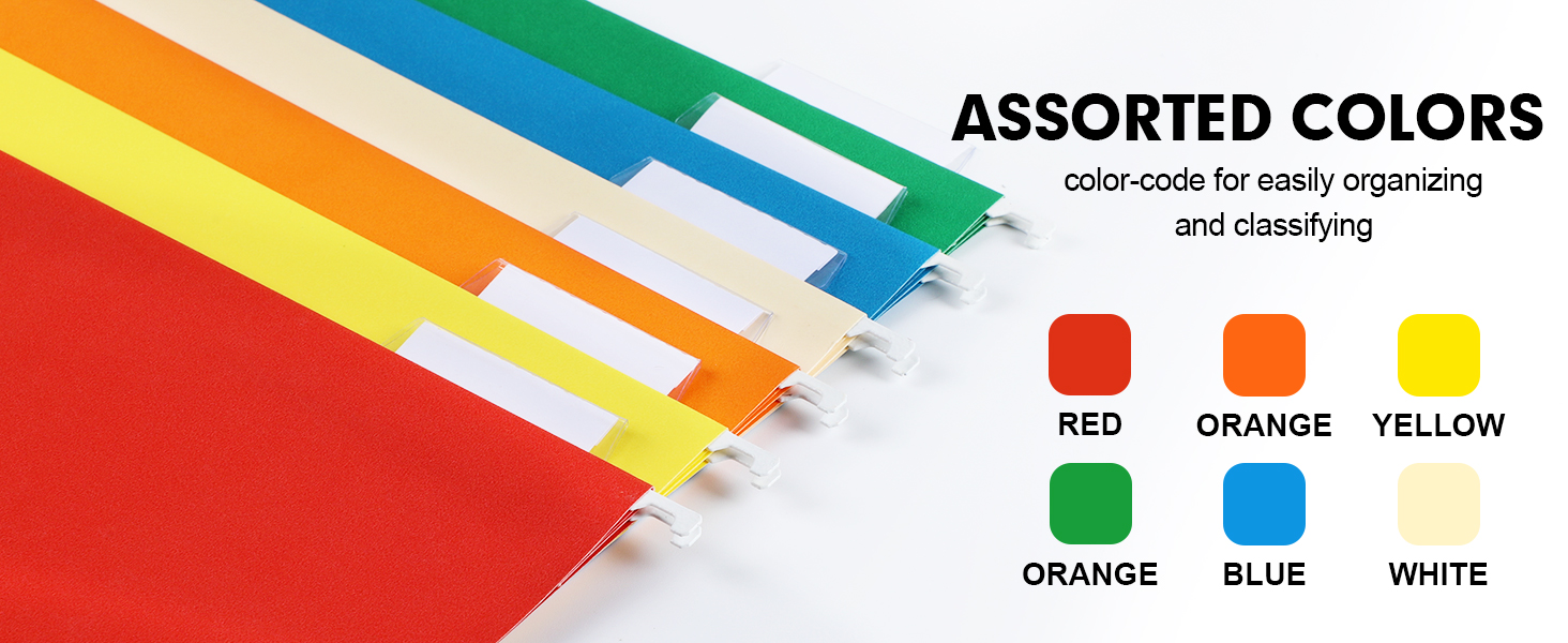 assorted colors