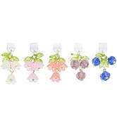 OLYCRAFT 5Pcs Type C Anti Dust Plugs 1~1.7 Inch Long Mobile Dustproof Plugs with Lily of The Vall...