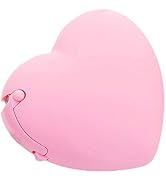 Pink Portable Candy Color Tape Dispenser Heart-Shaped Tape Dispenser Cute Roll Tape, Adhesives an...