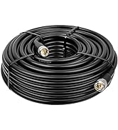 MOOKEERF UHF CB Coax Cable, 100ft KMR400 PL259 Male to Male Coaxial Cable Low Loss UHF Cable CB C...