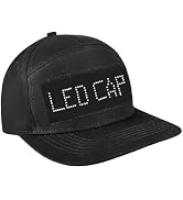 alavisxf xx LED Cap, Detachable LED Display Screen Smart Hat Adjustable Cool LED Baseball Cap for...