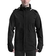iCreek Rain Jacket Men's Lightweight with Hood Packable Waterproof Raincoat Breathable Antistorm ...