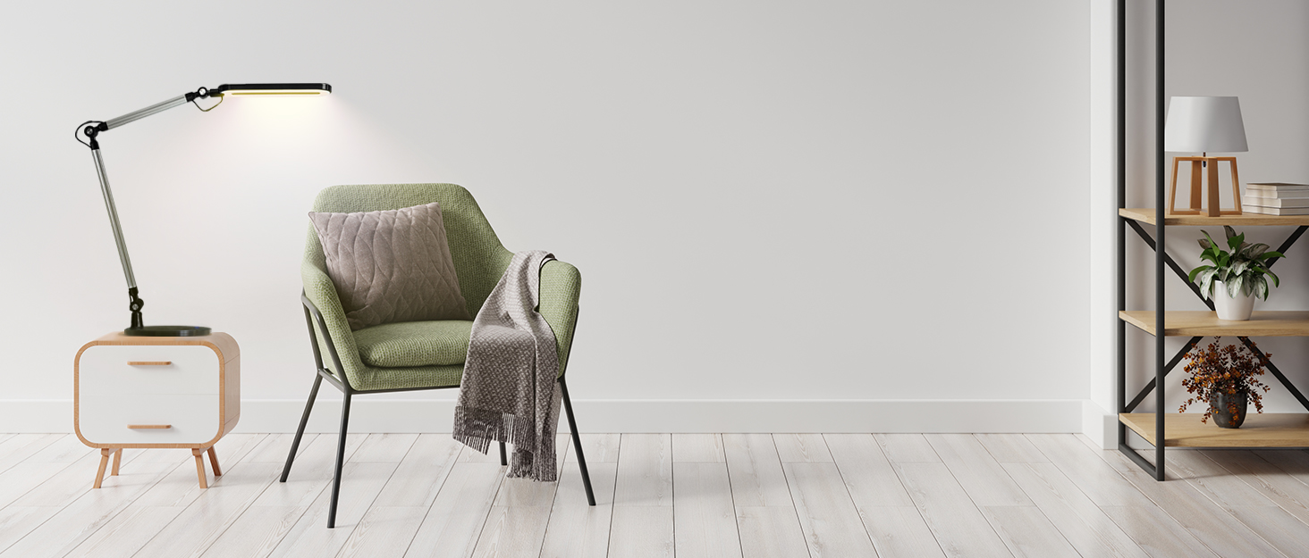 otus led desk lamp with wireless charger