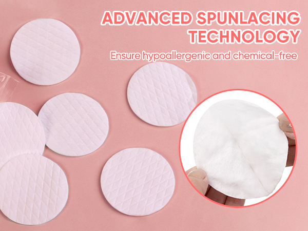 ADVANCED SPUNLACING TECHNOLOGY ensure hypoallergenic and chemical-free