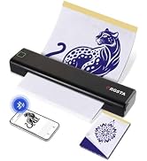 ORGSTA Tattoo Stencil Printer, Wireless Thermal Tattoo Printer with 10pcs Transfer Paper, Compati...