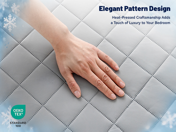 Cooling Mattress Pad for Hot Sleepers Noiseless Mattress Protector Bed Cooling Pad