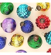 IndianShelf 6 Colourful Christmas Balls Ornaments- Glass Christmas Ornaments- Multicolor Glass Tr...