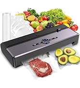Vacuum Sealer Machine, 85KPA Automatic 8-IN-1 Sealing Dry/Moist Mode, Automatic Seal in 10-20 Sec...