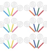 Elcoho 24 Pack Colorful Magnifying Glasses with 8 Colors Plastic Magnifying Glasses Party Favors ...