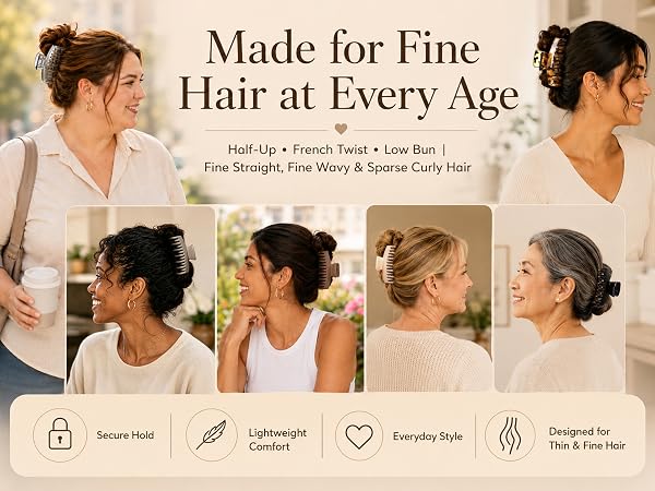Claw Clips for Thin Fine Hair