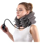 S Cervical Neck Traction Device for Instant Neck Pain Relief - Inflatable & Adjustable Neck Stret...