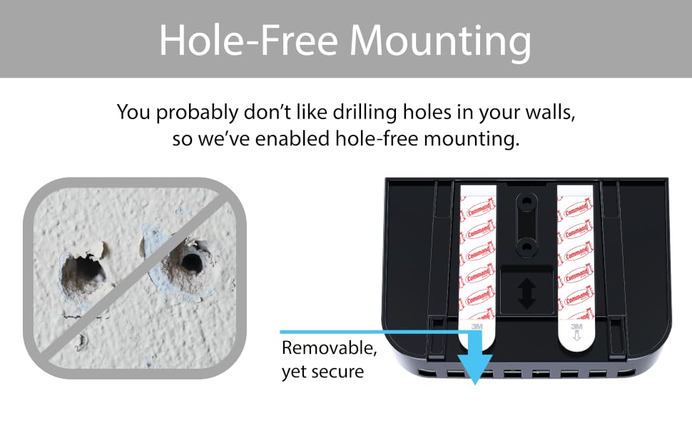 TotalMount Hole-Free Remote Holder