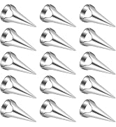 12Pcs Silver Hair Parting and Selecting Tools Retro Punk Hair Selecting Tools Metal Full Finger R...