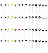 40 Pieces Eye Shaped Animal Food Picks for Lunchbox, Mini Fun Fruit Picks for Lunch Accessories, ...