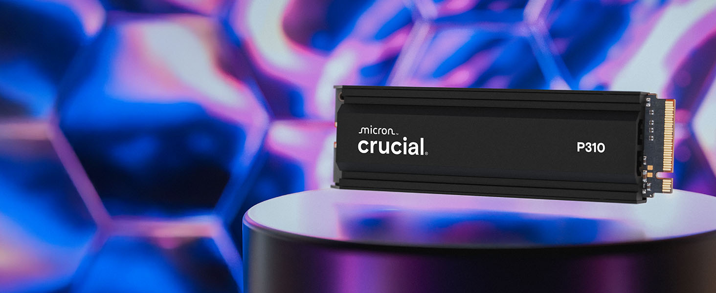 Crucial P310 2280 NVMe Internal SSD With Heatsink