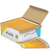 Enday #2 Pencils Bulk - 300 Pack, Pre-Sharpened Wood-Cased Pencils in Bulk with Latex-Free Eraser...