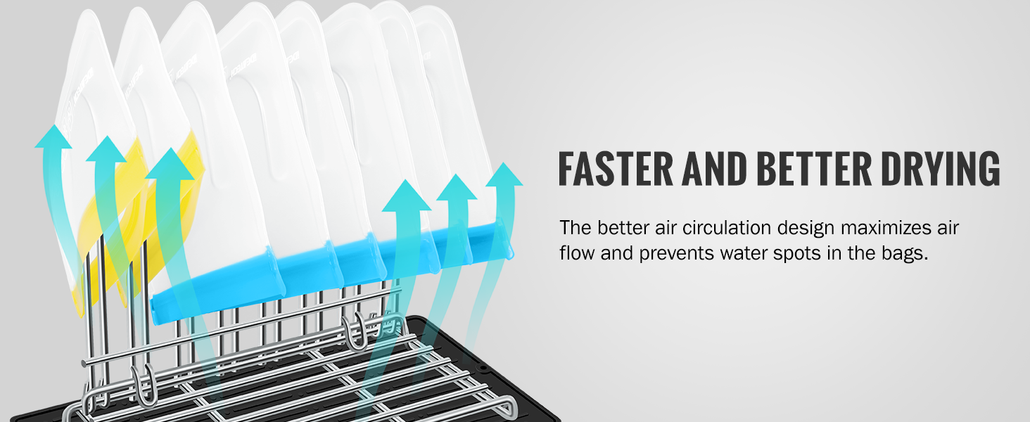 plastic bag drying rack